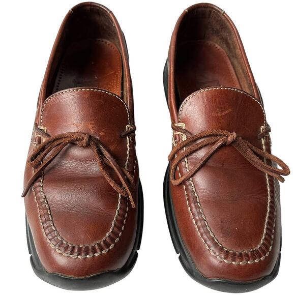 Cole Haan Loafers Brown Leather Driving Shoes Moccasins Slip On Men's Size 9.5M - Picture 4 of 11